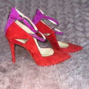Jessica Simpson two tone heels